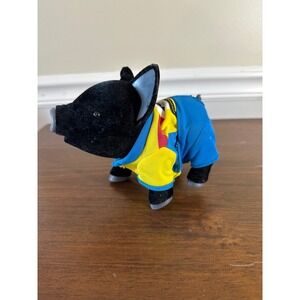 Toy Teck Vintage Black Teacup Piggies named Denim. Speaks